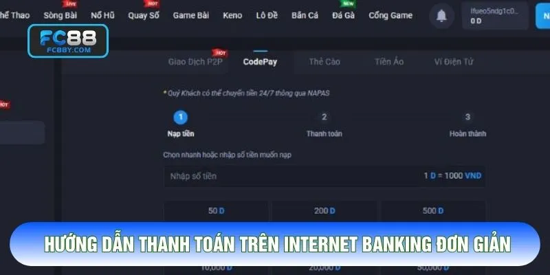 Hướng dẫn thanh toán trên internet banking siêu đơn giản
