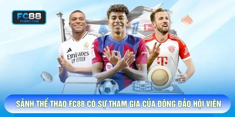 Sảnh thể thao FC88 có sự tham gia của đông đảo hội viên